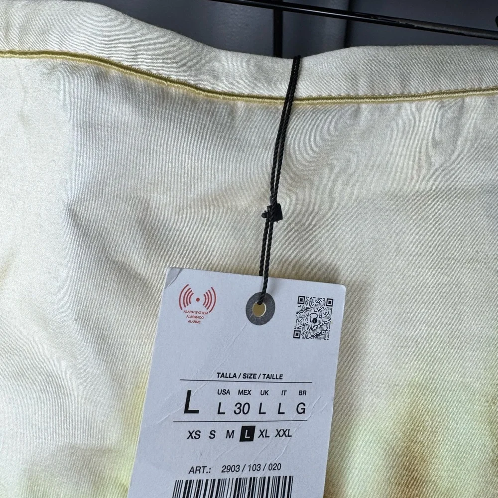 Zara Cream and Brown Midi Skirt - Picture 11 of 12